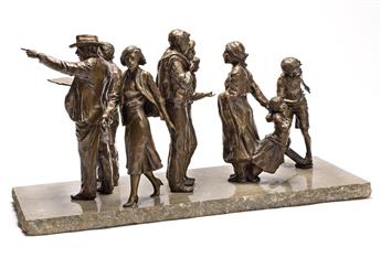 GLENNA GOODACRE (1939-2020) Sidewalk Society Maquette.